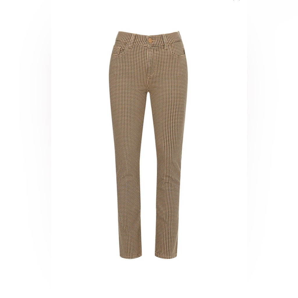 Dl1961 Brown Plaid Mara Instasculpt Pants Size 30 Us $209